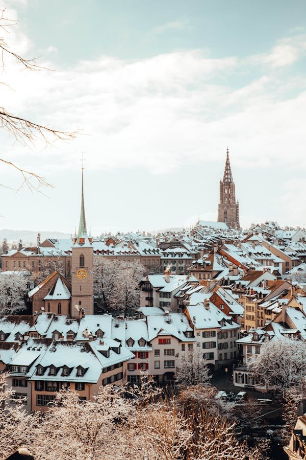 Bern city in winter.